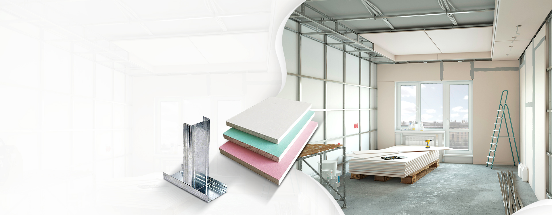 Variety of Wall Panel Products for Practical, Fashionable, and Unique Architectural Spaces: Gypsum Board, Fiber Cement Board, Wood Grain Cement Siding, Calcium Silicate Board, MGO Board, Drywall Metal Frame
