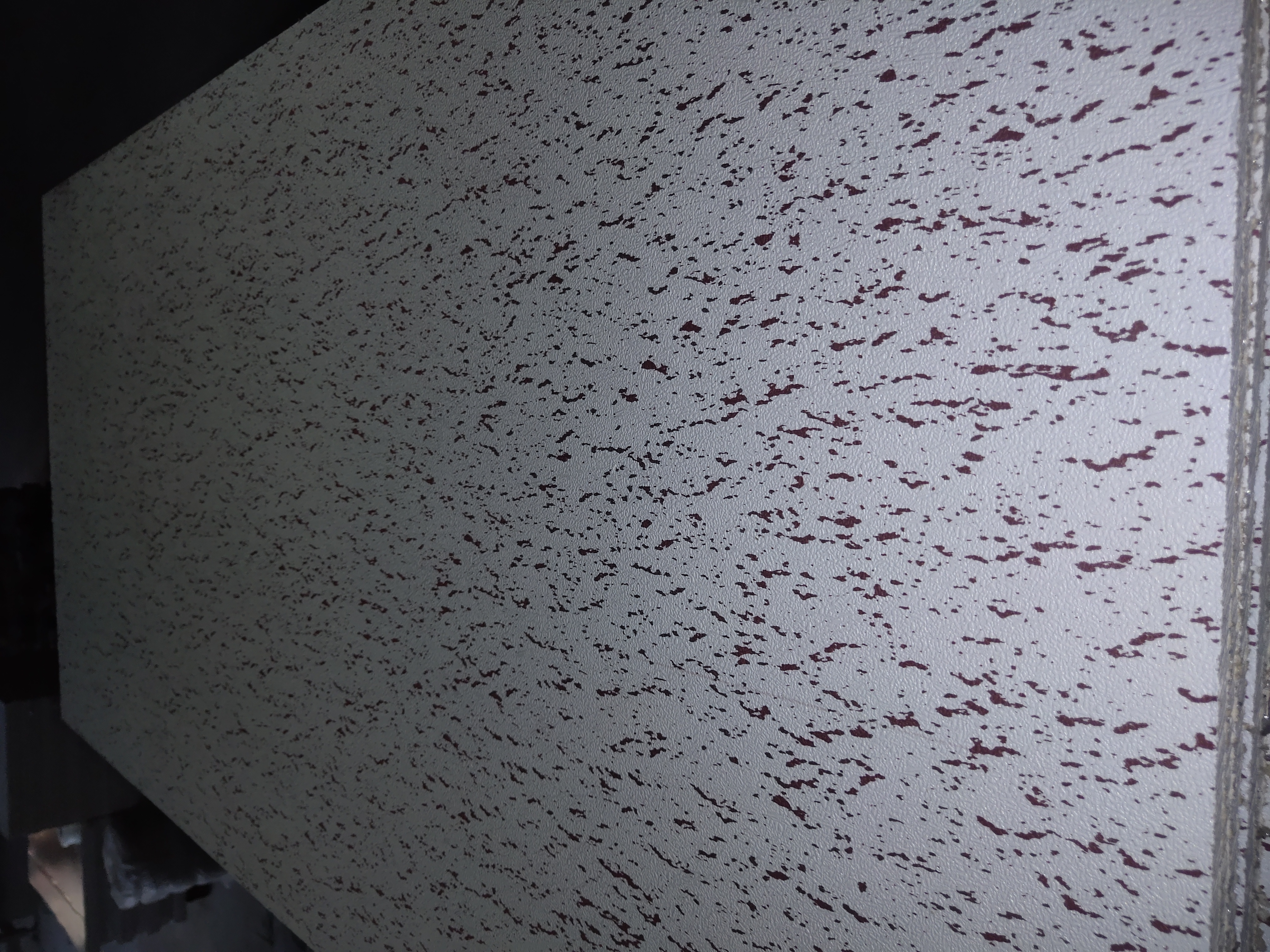 Colored PVC Gypsum Ceiling Tile Installation